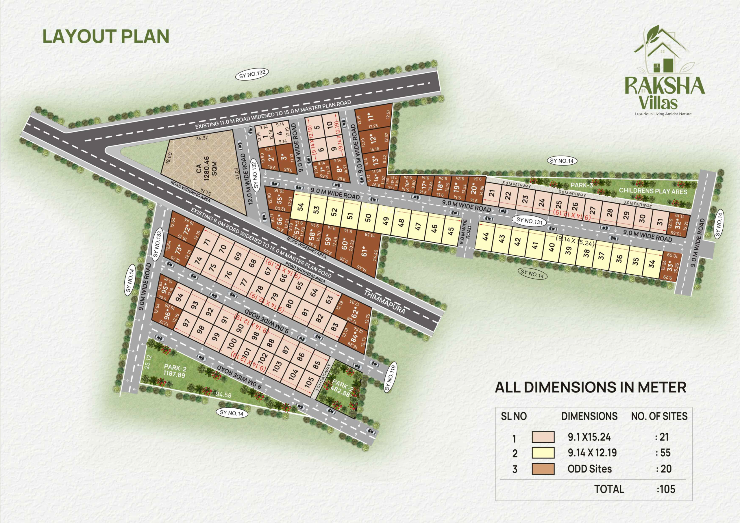 Raksha Homes Master Plan